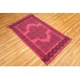 thumbnail image 3 of Casavani Handmade Pink Geometric Cotton Dhurrie Area Rug Hallway, Stair, Kitchen Runner Rug 5x10 feet, 3 of 4