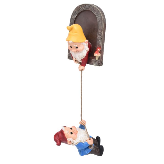 Yard Elf Out Ornament, Adorable Durable Tree Gnome Statue Resin Colorfast Vivid For Outdoor For Garden