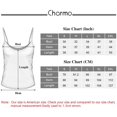 thumbnail image 2 of Charmo Women's Basic Cami Adjustable Spaghetti Strap Built in Bra Tank Top 2 Pack, 2 of 5