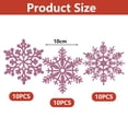 thumbnail image 2 of Plastic Glitter Snowflake, 10cm, 30 Per Box, 2 of 5