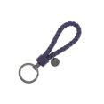thumbnail image 3 of Leather Braided Woven Rope Keychain Lovely DIY Bag Hanging Pendant Exquisite Key Chain Car Keyring Holder Metal Jewelry for Men Purple, 3 of 9