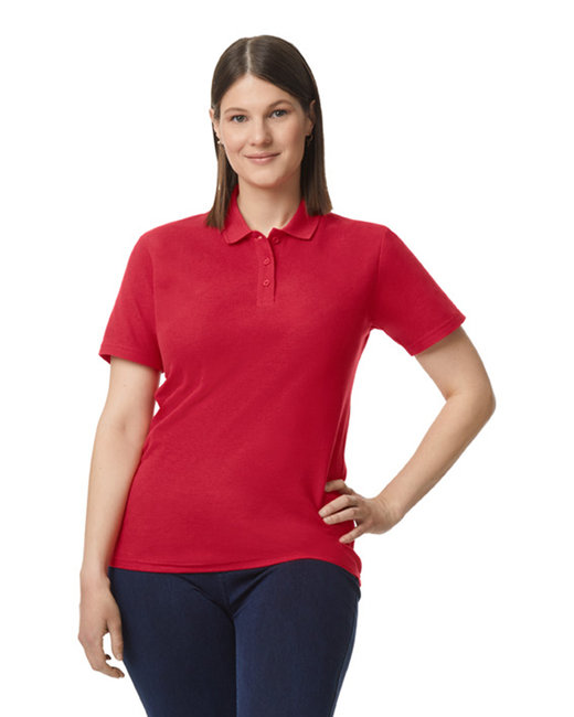 Gildan G648L Ladies' Softstyle Double Pique Polo - CHERRY RED - XL