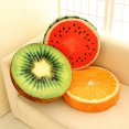 thumbnail image 1 of Essen Coussin Rond Doux en Peluche Coussin Orange Kiwi Melon D\'eau Fruit Jouets Coussin de Siège, 1 of 1