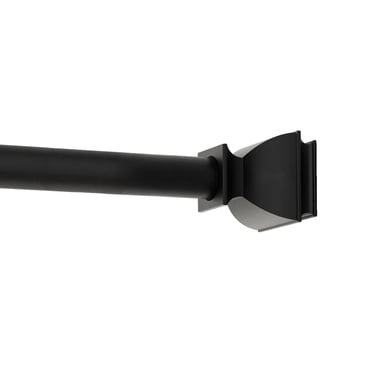 Mainstays Adjustable Tension Shower Curtain Rod, 53" to 86", Matte Black