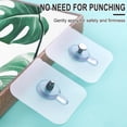 thumbnail image 4 of 2pc Traceless Screw Stickers, No Punching Hooks, Picture Frame Stickers, Wall Nails, Wall-Mounted Hooks, PVC & Stainless Steel Material, Strong Adhesion, Suitable for Glass Tile Metal, 4 of 9