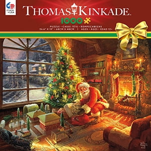 Puzzle à assembler de 1000 pièces Ceaco Thomas Kinkade Livraison spéciale du Père Noël pour adultes à partir de 14 ans+
