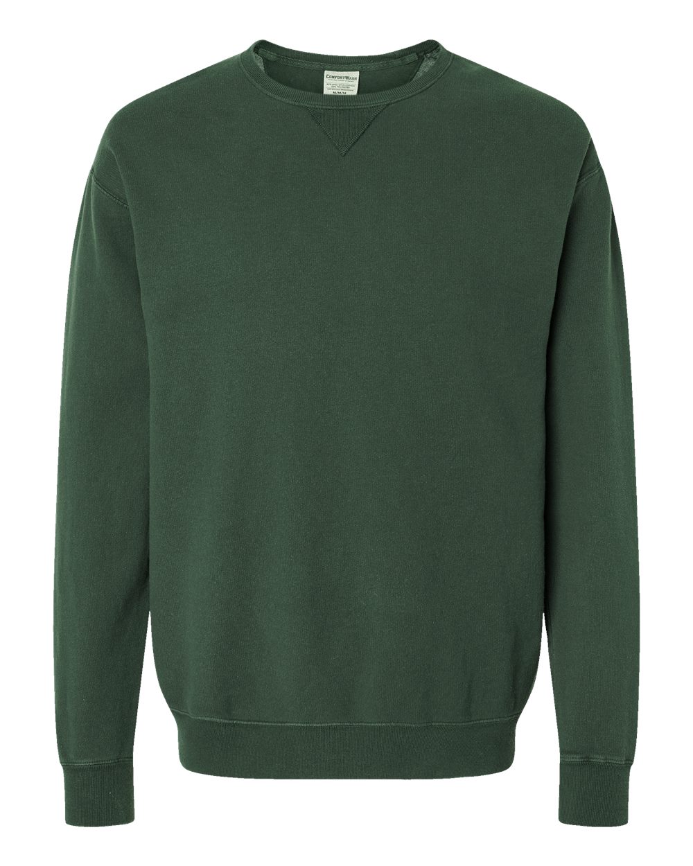 Hanes Mens Big ComfortWash Garment Dyed Fleece Sweatshirt, L, Field Green