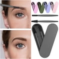 thumbnail image 4 of Reusable Eyelash Brush and Eyebrow Brush, Silicone Eyelash Brush, Mascara Wands, Cosmetic Makeup Brush Tools with Case, Suitable for Eyebrows and Eyelashes, 4 of 8