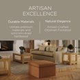 thumbnail image 3 of Maven Lane Claude Rustic Ottoman in Clay Fabric Upholstery, 3 of 10
