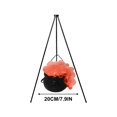 thumbnail image 4 of Halloween Decorations Witches Cauldron, Black Witch Cauldron, Large Plastic Cauldron For Halloween Decorations Outdoor & Indoor, 8 Inch Cauldron Halloween Decor, 4 of 7