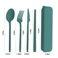 thumbnail image 3 of Fête du Canada Kcavykas Rentrée Scolaire, Ensemble Trois Pièces Couteau, Fourchette et Cuillère en Paille de Blé, Ensemble de Vaisselle Pratique pour le Camping, Cadeaux de Vaisselle pour Enfants, 3 of 6