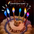thumbnail image 1 of Vaidha Colored Flame Candles Birthday Candles Party Cake Candles Cool And Good-looking, 1 of 2