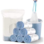 White Small Trash Bag Auto Shrink 2.6 Gallon Garbage Bags