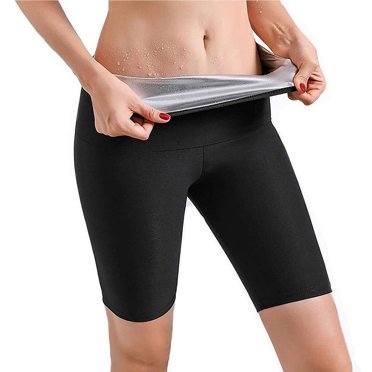 2 in 1 Women Sauna Fat Burning Home Pants for Workout Weight Loss Slimming Pants Training Tights Sauna Sweatpants Type 4 L