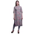 thumbnail image 1 of Bimba Kurta Longue Droite pour Femmes Coupe Régulière Tunique Kurti Décontractée Moyen, 1 of 6