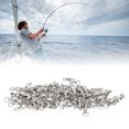 thumbnail image 1 of 50 Pcs Connecteurs Pivotants à Roulement à Bille Haute Résistance, Anneaux en Acier Inoxydable Pivotants avec Anneaux Solides Soudés pour Pêche en Eau Salée et Douce, 1 of 8