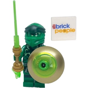 LEGO Ninjago: Lloyd avec épée de flamme verte et bouclier - Maître de la Montagne
