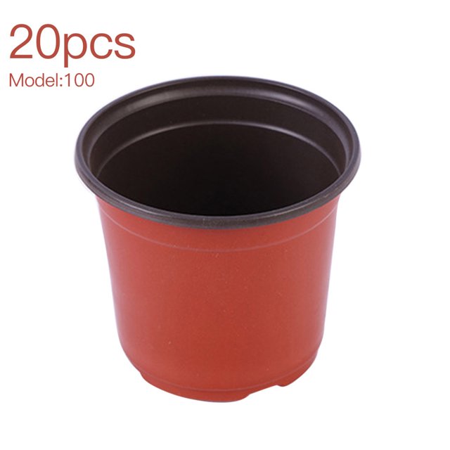 Simple Plant Pot Seedling Nursery Flower Holder pot plastic Plastic Pot Container Home Gardening Tool, 100