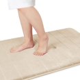 thumbnail image 1 of ORUYROP Memory Foam Bath Mat Large Size,60.2 x 24 Inches, Soft and Comfortable, Super Water Absorption, Non-Slip, Thick, Machine Wash, Easier to Dry for Bathroom Floor Rug, Beige, 1 of 7