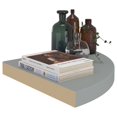 thumbnail image 5 of vidaXL Floating Corner Shelves 4 pcs Grey 35x35x3.8 cm MDF, 5 of 5