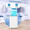 thumbnail image 3 of Garvee 14,000 BTUs Portable Air Conditioners, 3-in-1 Smart AC Unit Dehumidifier & Fan with Remote Control, Cools Room up to 750 Sq.ft., for Home Office, White, 3 of 8