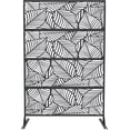 thumbnail image 3 of QinaQin 1PC Metal Privacy Screen Outdoor, Freestanding Divider, Leaf, 3 of 8