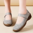 thumbnail image 2 of Gray Flats Shoes For Ladies Round Toe Slip On Closed Toe Solid Breathable Casual Comfortable Shoes For Simple Style And Daily Comfortable Size 39, 2 of 9