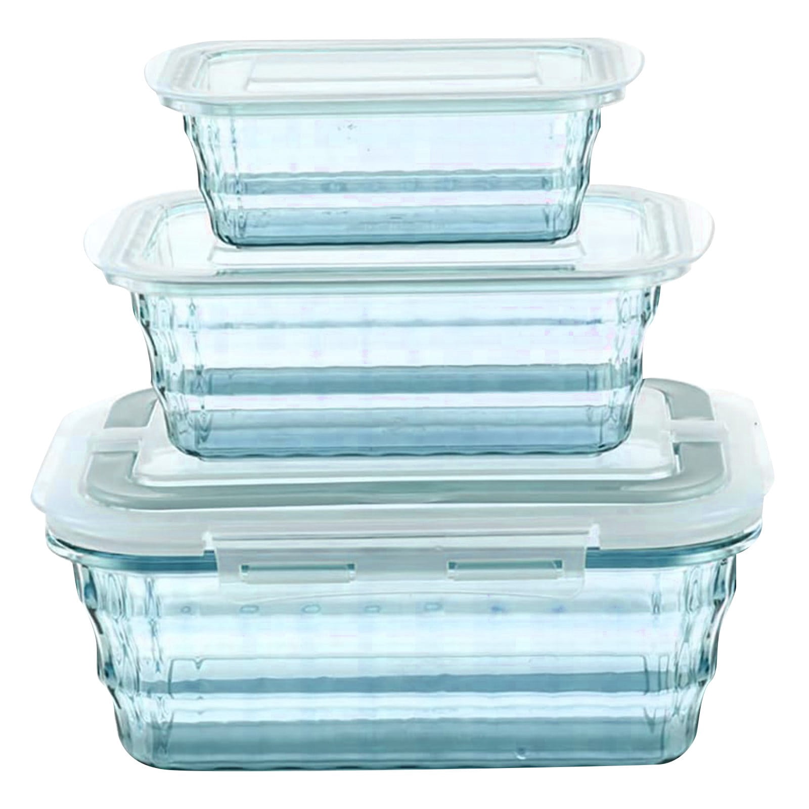 3 Fruit Fruit Containers With Tureen Bowl Clear Container Container Sealed Container Cereal Oatmeal Food Potato Storage for Pantry Kitchen for Containers Glass Food Storage Containers Large Storage