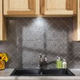 thumbnail image 5 of Fasade Monaco Vinyl Backsplash Panels 18in x 24in Galvanized Steel 5 Pack, 5 of 5