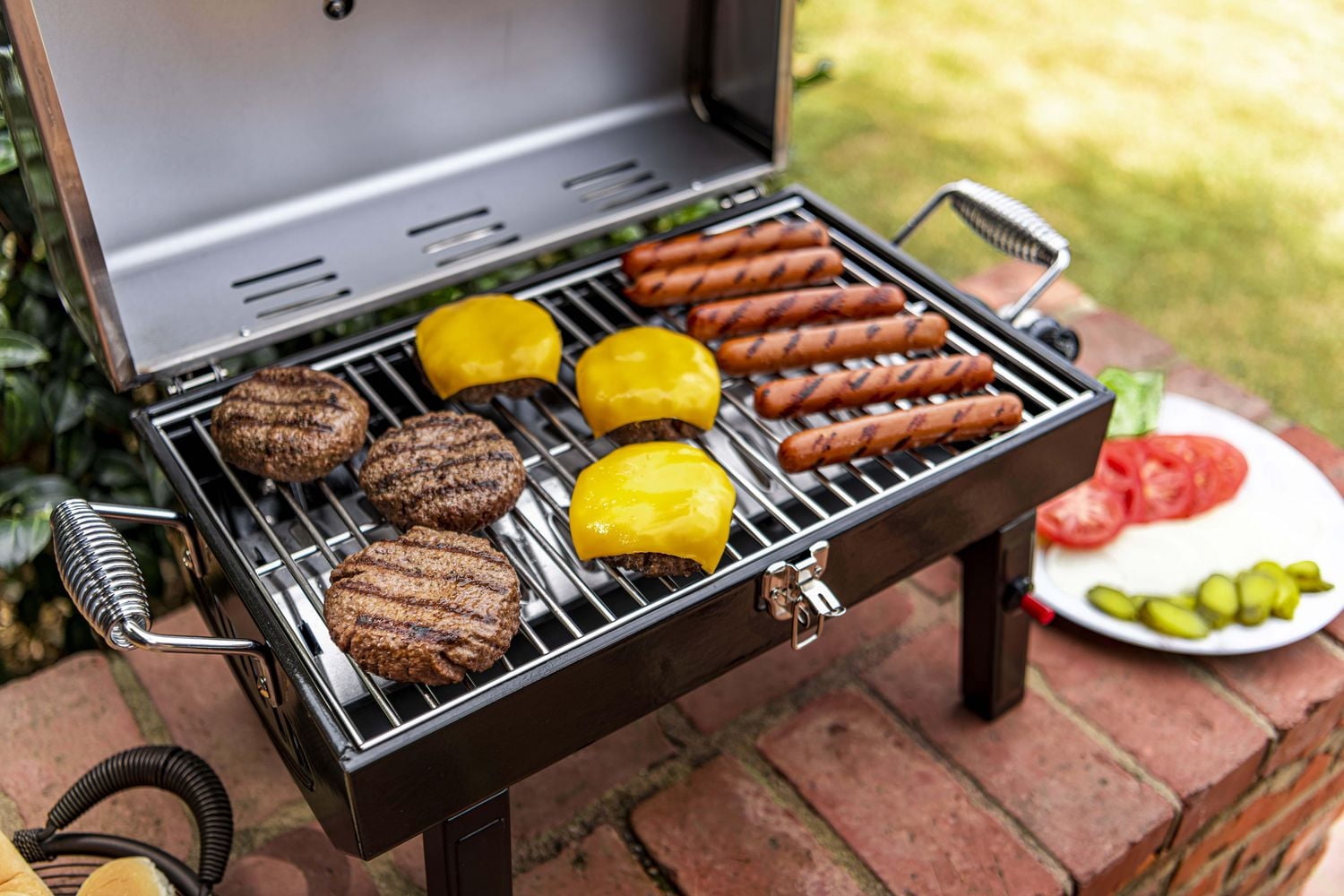 Barbecue à gaz propane portable à un 1 brûleurs en acier inoxydable