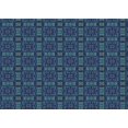 thumbnail image 1 of Ahgly Company Machine Washable Indoor Rectangle Transitional Glacial Blue Ice Blue Area Rugs, 2' x 4', 1 of 7