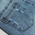 thumbnail image 2 of KIDSCOOL SPACE Baby Little Girls Skirt,Ripped Soft Strechy Denim Girls Summer Overalls Dress, 2 of 5