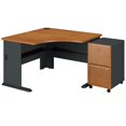 thumbnail image 1 of Bush Business Furniture Series A 48" Corner Computer Desk in Natural Cherry, 1 of 7