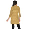 thumbnail image 3 of Moomaya Kurtis Courtes à Col Montant en Poly-Crêpe pour Femmes, Haut de Robe Imprimé, 3 of 5