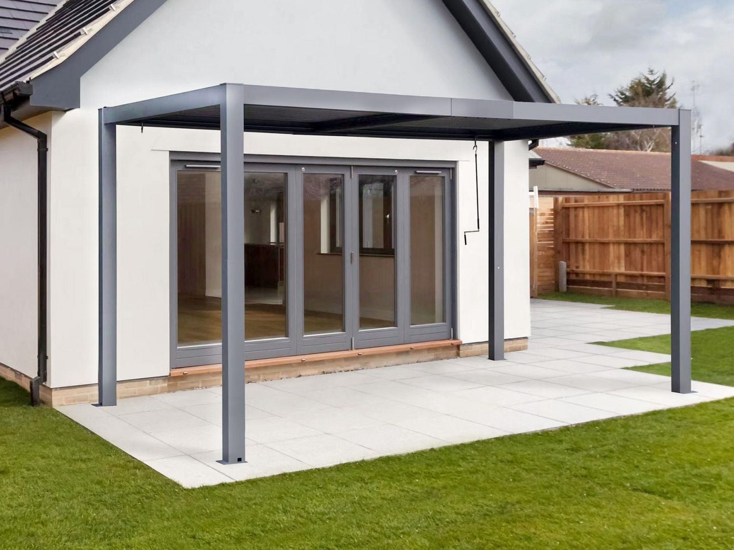 Vikos 10 x13 Aluminum stand alone Pergola