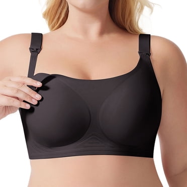 Fgnfyis Women's Light Solid Color Thin Adjustable Shoulder Strap Sagging Maternity Breastfeeding Bra Women Bras Black S