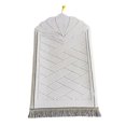 thumbnail image 3 of GROWTH TANK Portable Prayer Rug Blanket 65Cmx110cm Foldable Prayer Mat for Wedding Hajj Home White, 3 of 9