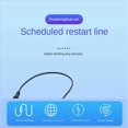 thumbnail image 1 of 4X Outil de Réinitialisation de Routeur à Reboot Automatique 24 Heures, Minuterie de Routage, Minuterie d'Alimentation CC, Modem Fibre pour Routeur, Gestionnaire d'Alimentation CC, Noir, 1 of 7