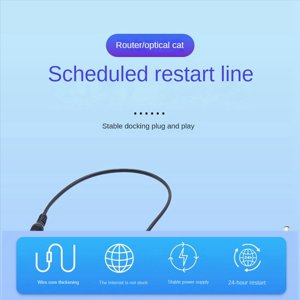 4X 24 Outil de réinitialisation du minuteur de redémarrage automatique des heures DC Routeur de modem en fibre de temps de puissance DC Gestionnaire de puissance noir