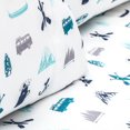 thumbnail image 2 of Safdie & Co. Ensemble de Draps en Microfibre 4PC Lit Double Imprimé de Signature, 2 of 3