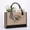 B, variant on Nilvkv Yoolife Initials Jute Tote Bag and Cosmetic Bag Beach Tote Bag with Zipper Pocket Adjustable Strap Birthday Gift for Women