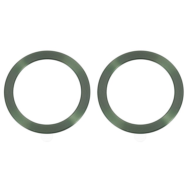 Uxcell Universal Metal Ring Sticker Wireless Magnetic Charger Magnet Ring Stickers 56x1 Mm(ODxT) for Phone Case for All Cellphones, 2 Pack, Light Green