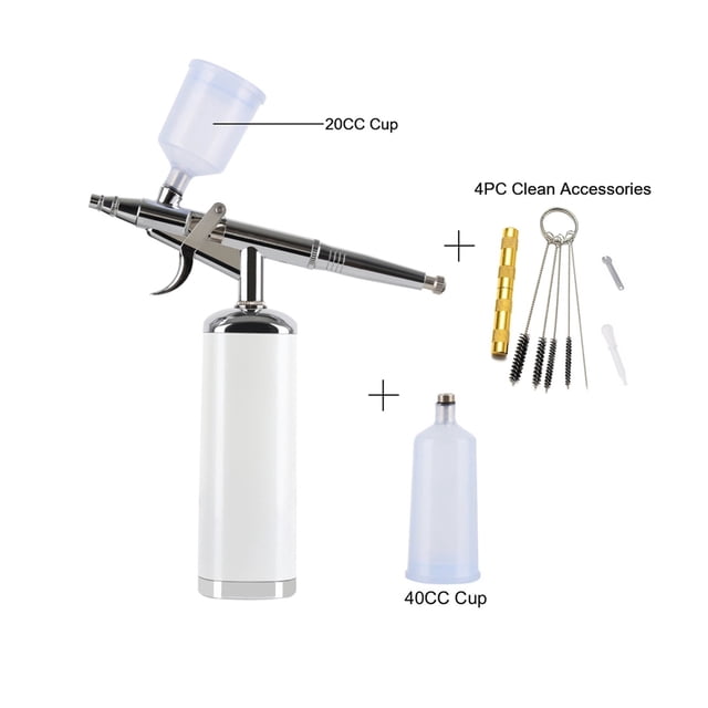 Wireless Air Brush Compressor Sunless Tanning Spray Paint Makeup Big Capacity Ink Cup Gun Pen Airbrush Machine For Women ,Easy to Use