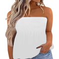 thumbnail image 1 of CHUANK Womens Summer Off Shoulder Leopard Print Bandeau Strapless Blouse Tops, 1 of 2