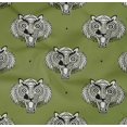 thumbnail image 4 of oneOone Organic Cotton Poplin Twill Fabric Animal Face Block Print Sewing Fabric BTY 42 Inch Wide, 4 of 4
