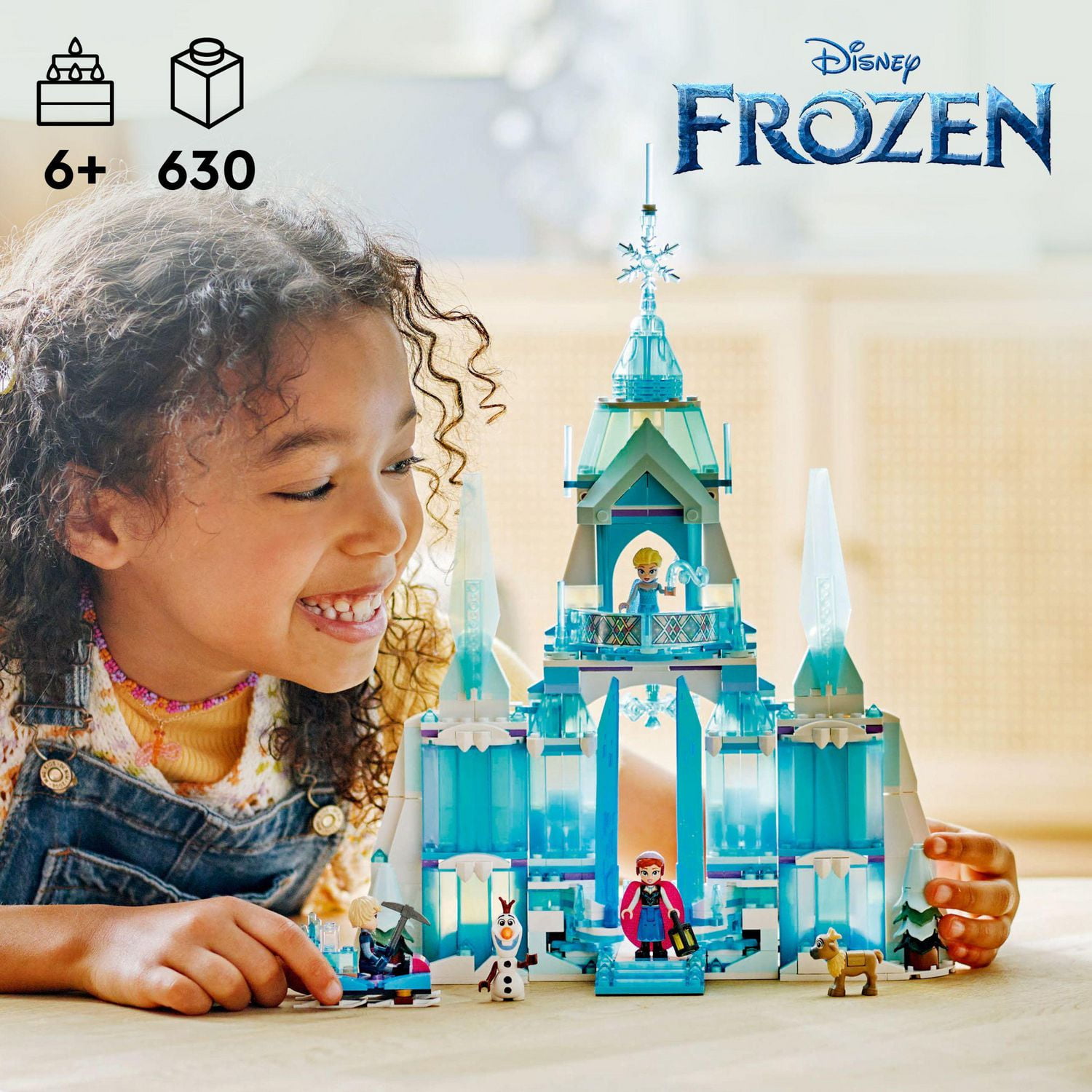 LEGO Disney Princess Le palais de glace d’Elsa 43244 Ensemble de construction (630 pièces)