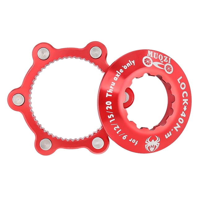 Adaptateur de Verrouillage, Conversion de Frein à Disque Ultraléger vers Moyeu Routier à 6 Rotors, Adaptateur de Changement de Joint, Accessoires de Quincaillerie, Rouge, 53x10,4 mm