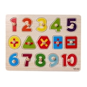 LSLJS Wooden Number Lette Puzzle Early Learning Baby Kids Educational Toys A, Puzzle Jigsaw
