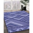 thumbnail image 3 of Ahgly Company Machine Washable Indoor Rectangle Transitional Deep Periwinkle Purple Area Rugs, 7' x 9', 3 of 7