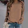 thumbnail image 2 of CEHVOM Femmes Manches Longues Chemises Décontractées Impression Col Rond Pull Tunique en Vrac Tops Dégagement, 2 of 5
